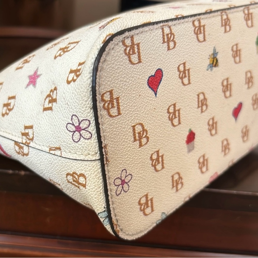 Dooney & Bourke Gretta Bees & Hearts Satchel - Picture 7 of 16